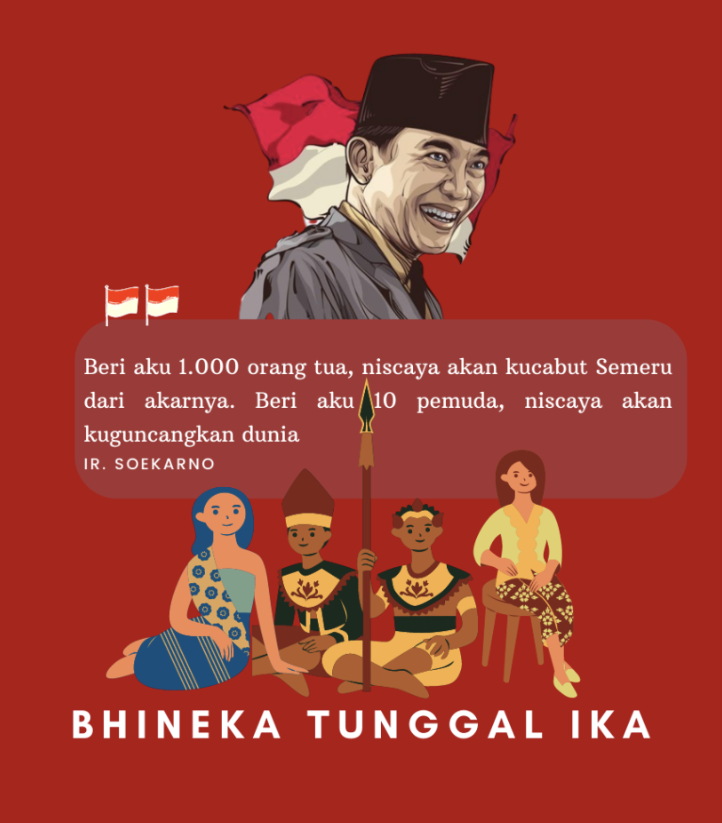 BHINNEKA TUNGGAL IKA TALI PEMERSATU BANGSA INDONESIA