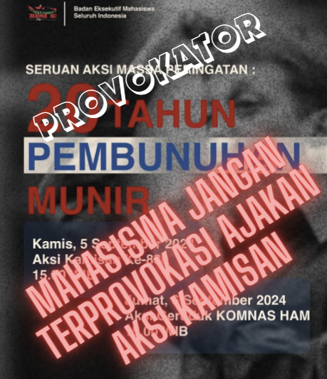 Mahasiswa Jangan Terprovokasi Ajakan Aksi Kamisan