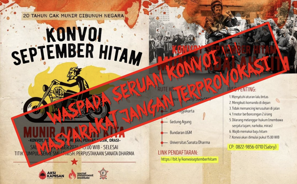 Melawan Provokasi “Konvoi September Hitam”Untuk Menjaga Keutuhan Bangsa